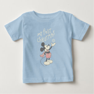 Mickey Mouse   My First Christmas Baby T-Shirt