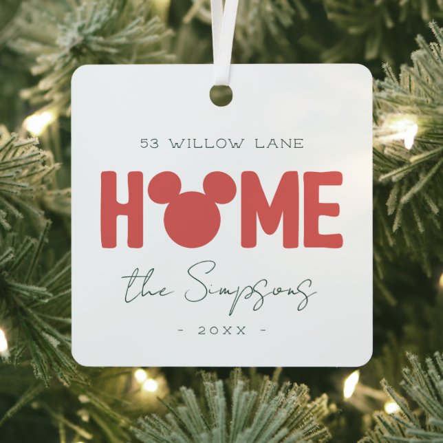 Mickey Mouse | New Home Custom Metal Ornament (Insitu)