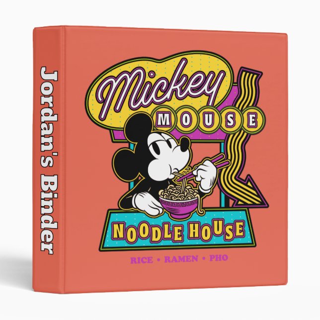 Mickey Mouse Noodle House Sign Binder (Front/Spine)