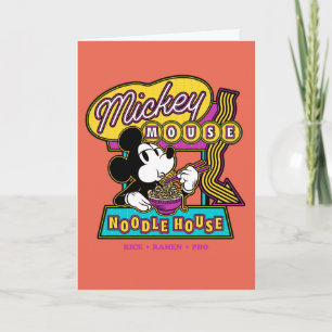 Mickey Mouse Noodle House Sign Card