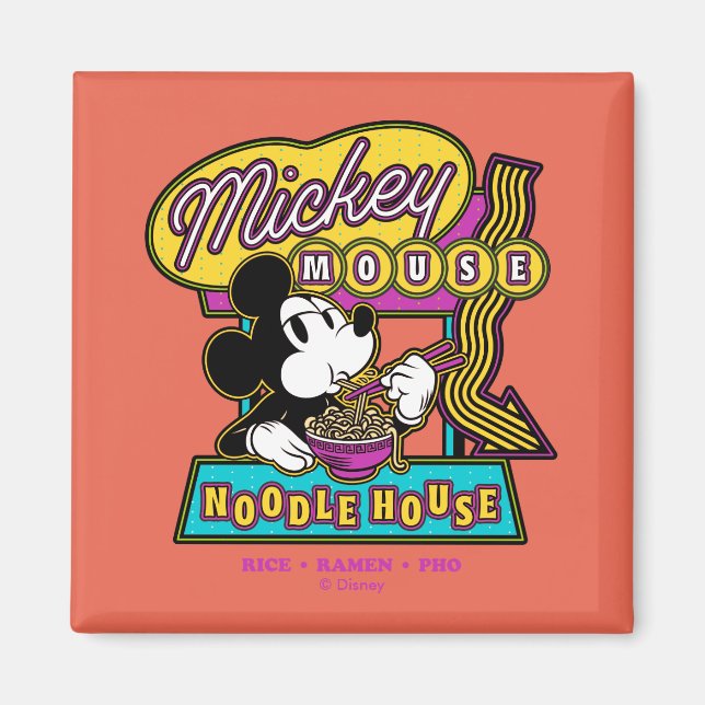 Mickey Mouse Noodle House Sign Magnet (Front)