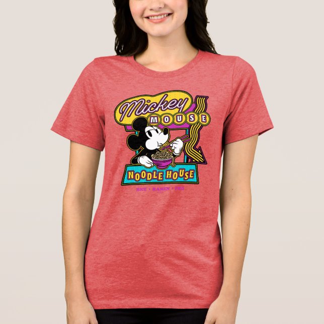 Mickey Mouse Noodle House Sign Tri-Blend Shirt (Front)