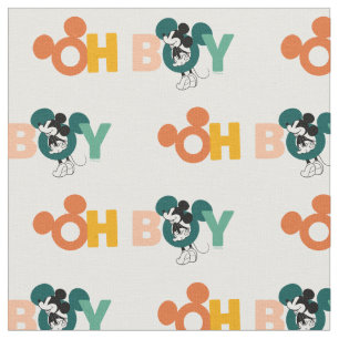 Mickey Mouse   Oh Boy Fabric