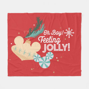 Mickey Mouse   Oh Boy! Feeling Jolly! Fleece Blanket