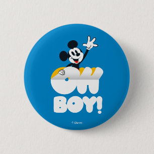 Mickey Mouse Oh Boy! Peel Away 2 Inch Round Button