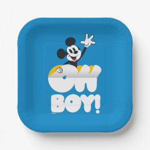 Mickey Mouse Oh Boy! Peel Away Paper Plate