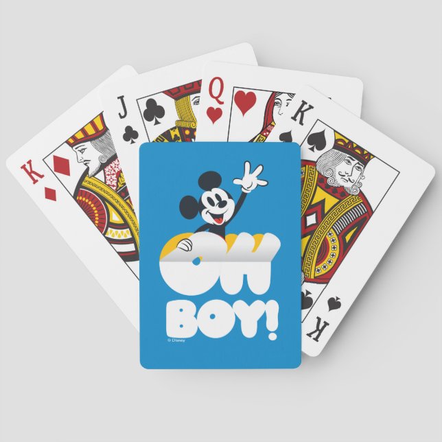 Mickey Mouse Oh Boy! Peel Away Playing Cards (Back)