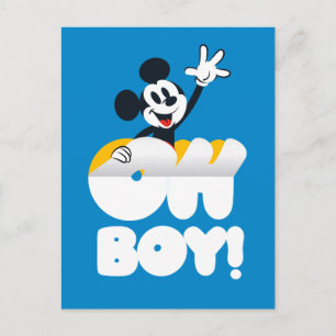 Mickey Mouse Oh Boy! Peel Away Postcard