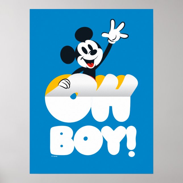Mickey Mouse Oh Boy! Peel Away Poster (Front)