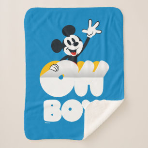Mickey Mouse Oh Boy! Peel Away Sherpa Blanket