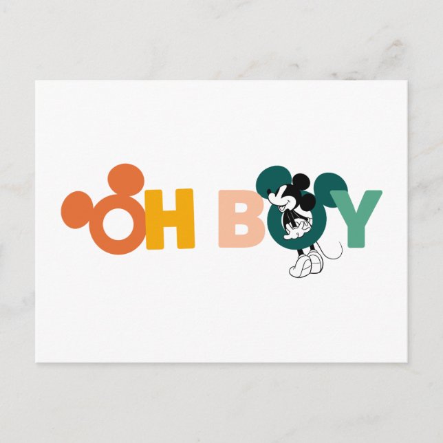 Mickey Mouse | Oh Boy Postcard (Front)