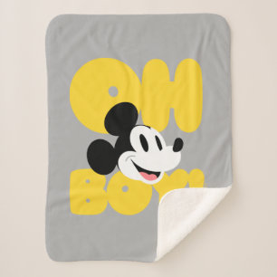 Mickey Mouse   Oh Boy! Sherpa Blanket