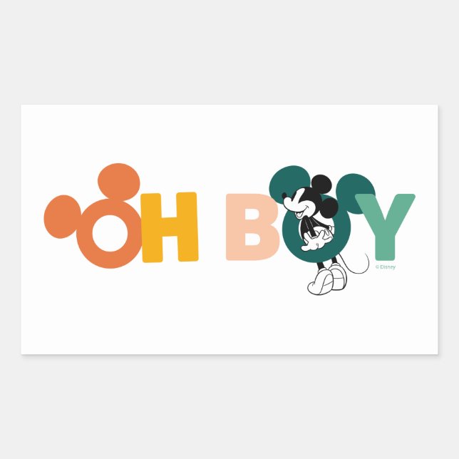 Mickey Mouse | Oh Boy Sticker (Front)