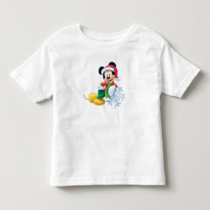 Mickey Mouse on Snowflake Toddler T-shirt