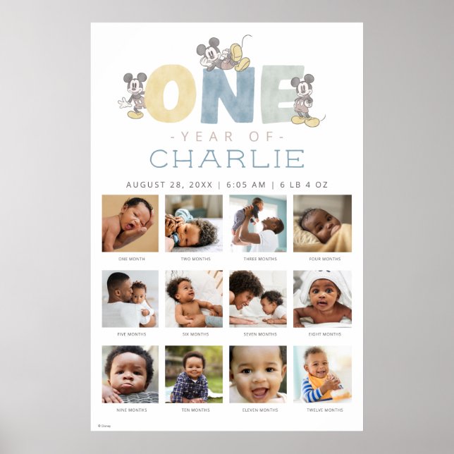 Mickey Mouse | One Year of - 12 Months Poster (Front)