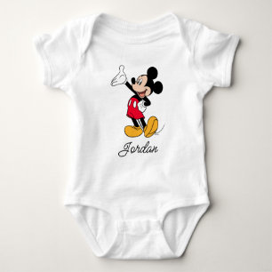 Mickey Mouse Open Hand Gesture Baby Bodysuit