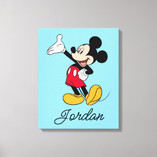 Mickey Mouse Open Hand Gesture Canvas Print