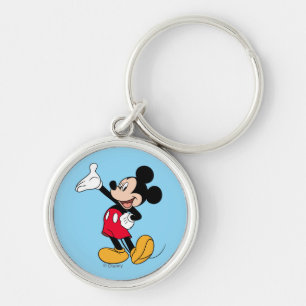 Mickey Mouse Open Hand Gesture Keychain
