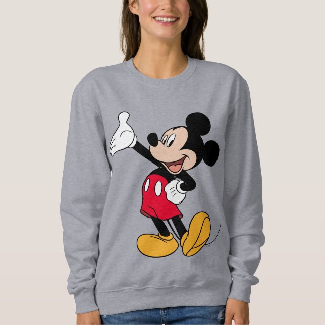 Mickey Mouse Open Hand Gesture Sweatshirt (Front)