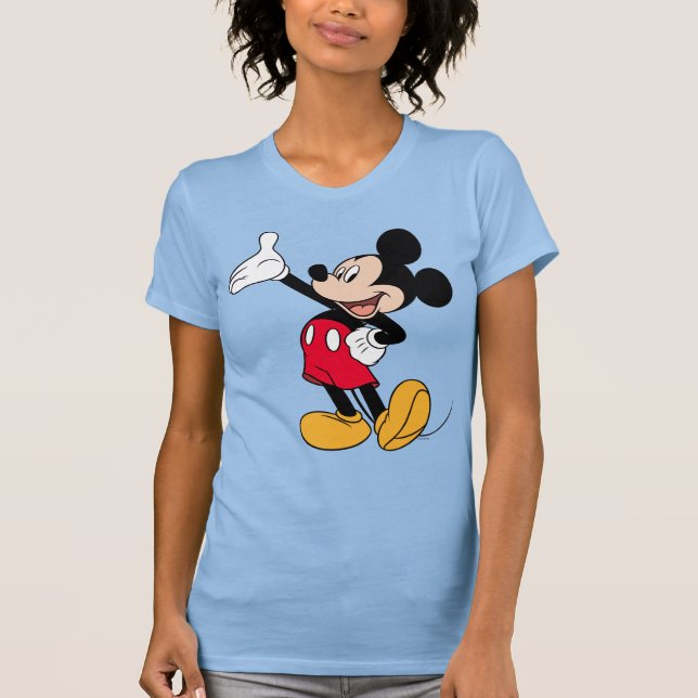 Mickey Mouse Open Hand Gesture T-Shirt (Front)