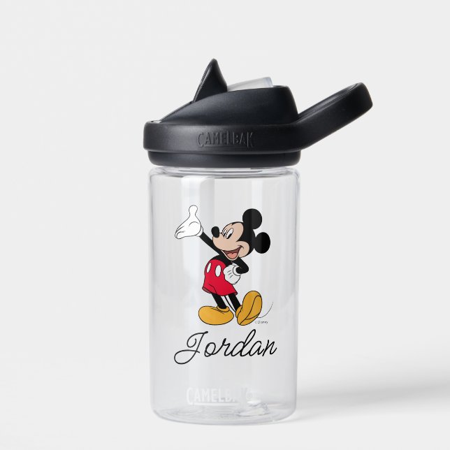 Mickey Mouse Open Hand Gesture Water Bottle (Left)
