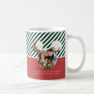 Mickey Mouse Our First Christmas Married - Photo Coffee Mug