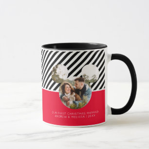Mickey Mouse   Our First Christmas Married - Photo Mug