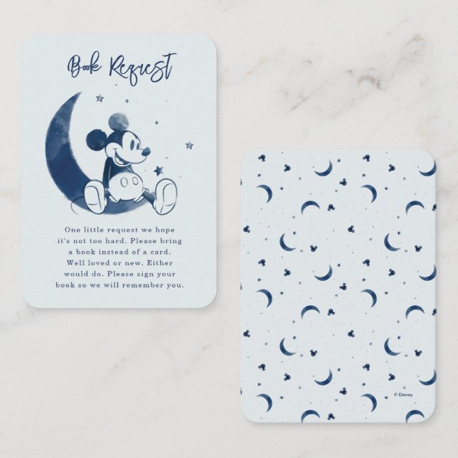 Mickey Mouse Over the Moon | Books for Baby Insert (Front/Back)