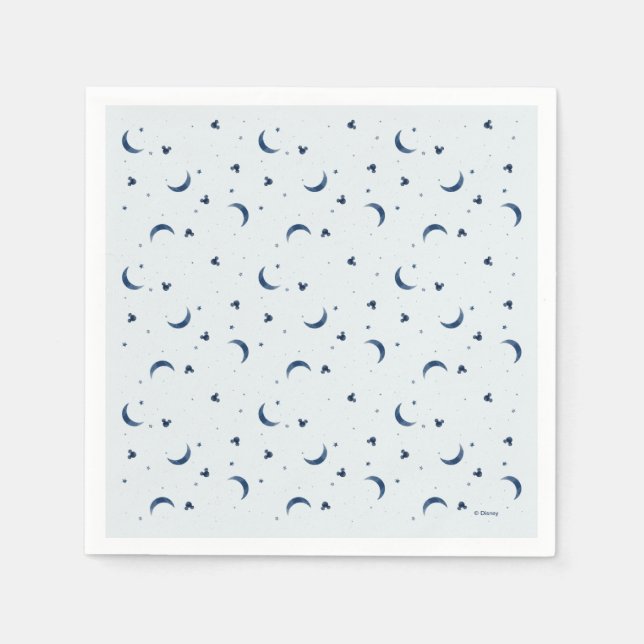 Mickey Mouse | Over the Moon - Boy Baby Shower Napkin (Front)
