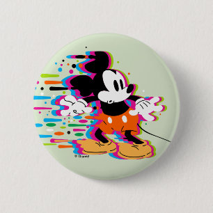 Mickey Mouse Paint Warp 2 Inch Round Button