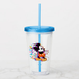 Mickey Mouse Paint Warp Acrylic Tumbler