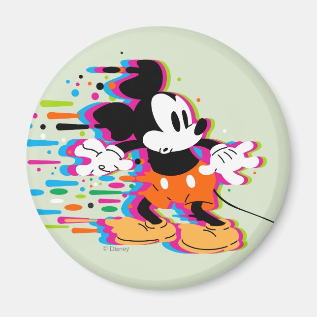 Mickey Mouse Paint Warp Magnet (Front)