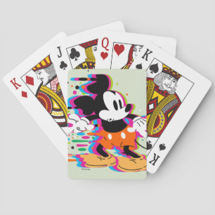 Mickey Mouse Paint Warp Playing Cards