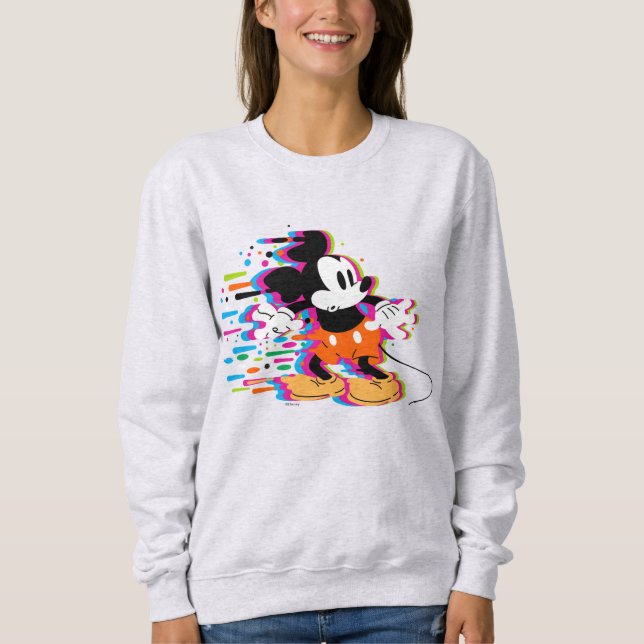 Mickey Mouse Paint Warp Sweatshirt (Front)