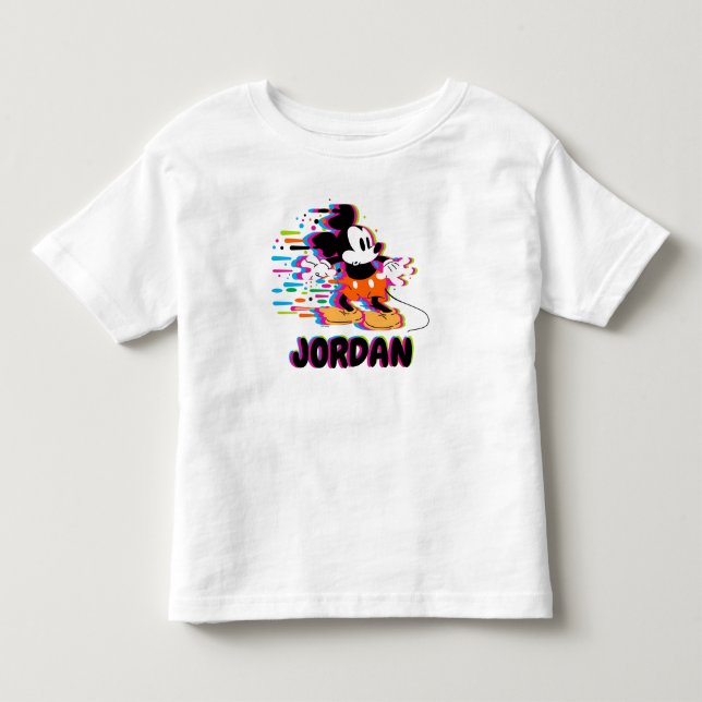 Mickey Mouse Paint Warp Toddler T-shirt (Front)