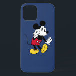 Mickey Mouse | Peace Out iPhone 12 Case<br><div class="desc">Spread good vibes with this fun and playful Mickey Mouse "Peace Out" design! Featuring Mickey in a cool, laid-back pose flashing a peace sign, this artwork captures his fun-loving personality with a modern twist. The bold lettering and classic Mickey charm make this design perfect for Disney fans who love a...</div>