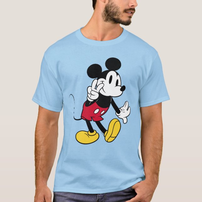 Mickey Mouse | Peace Out T-Shirt (Front)