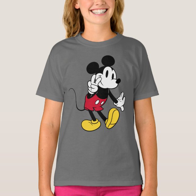 Mickey Mouse | Peace Out T-Shirt (Front)