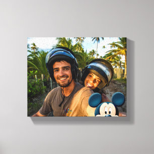 Mickey Mouse Photo Selfie Canvas Print