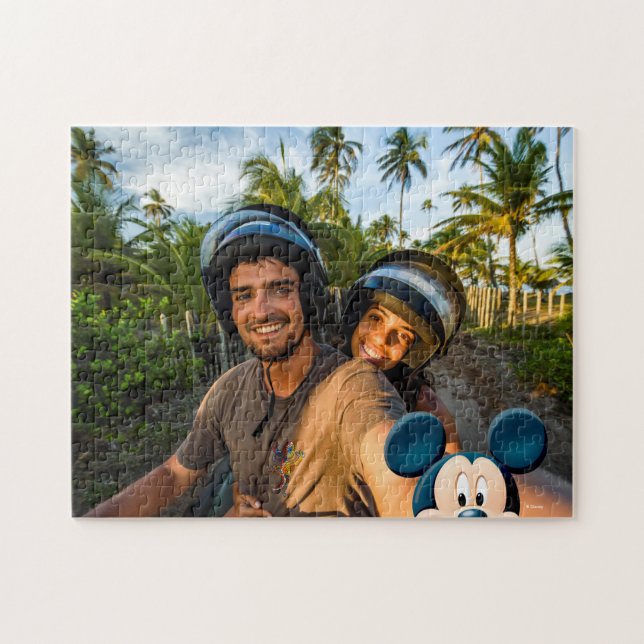 Mickey Mouse Photo Selfie Jigsaw Puzzle (Horizontal)