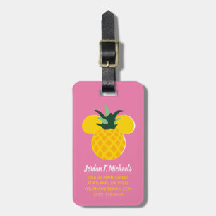 Mickey Mouse Pineapple Icon Luggage Tag