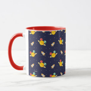 Mickey Mouse Planet Icon Pattern Mug