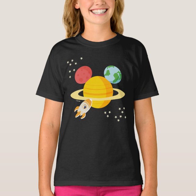 Mickey Mouse Planet Icon T-Shirt (Front)