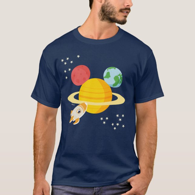 Mickey Mouse Planet Icon T-Shirt (Front)
