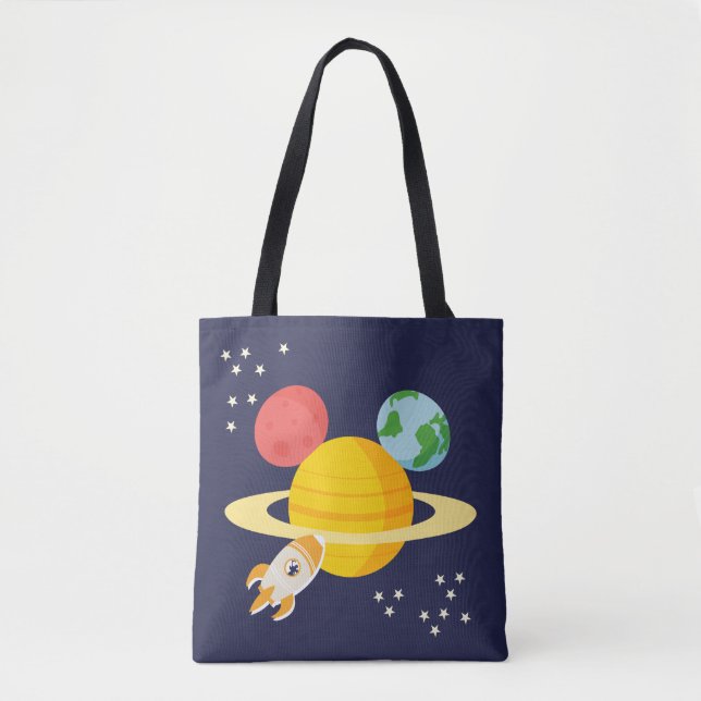 Mickey Mouse Planet Icon Tote Bag (Front)