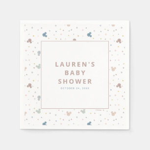 Mickey Mouse Polka Dot Baby Shower Napkin