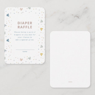 Mickey Mouse Polka Dot    Diaper Raffle Place Card