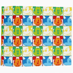 Mickey Mouse   Pop Art Pattern Binder