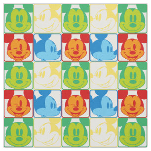Mickey Mouse   Pop Art Pattern Fabric