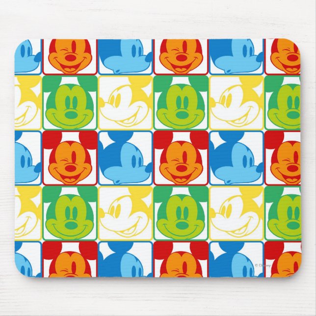 Mickey Mouse | Pop Art Pattern Mouse Pad (Front)